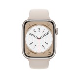 Apple Watch Series 8 GPS 45mm Starlight Aluminium Case with Starlight Sport Band