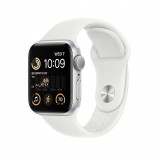 Apple Watch SE GPS 40mm Silver Aluminium Case with White Sport Band