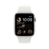 Apple Watch SE GPS 40mm Silver Aluminium Case with White Sport Band