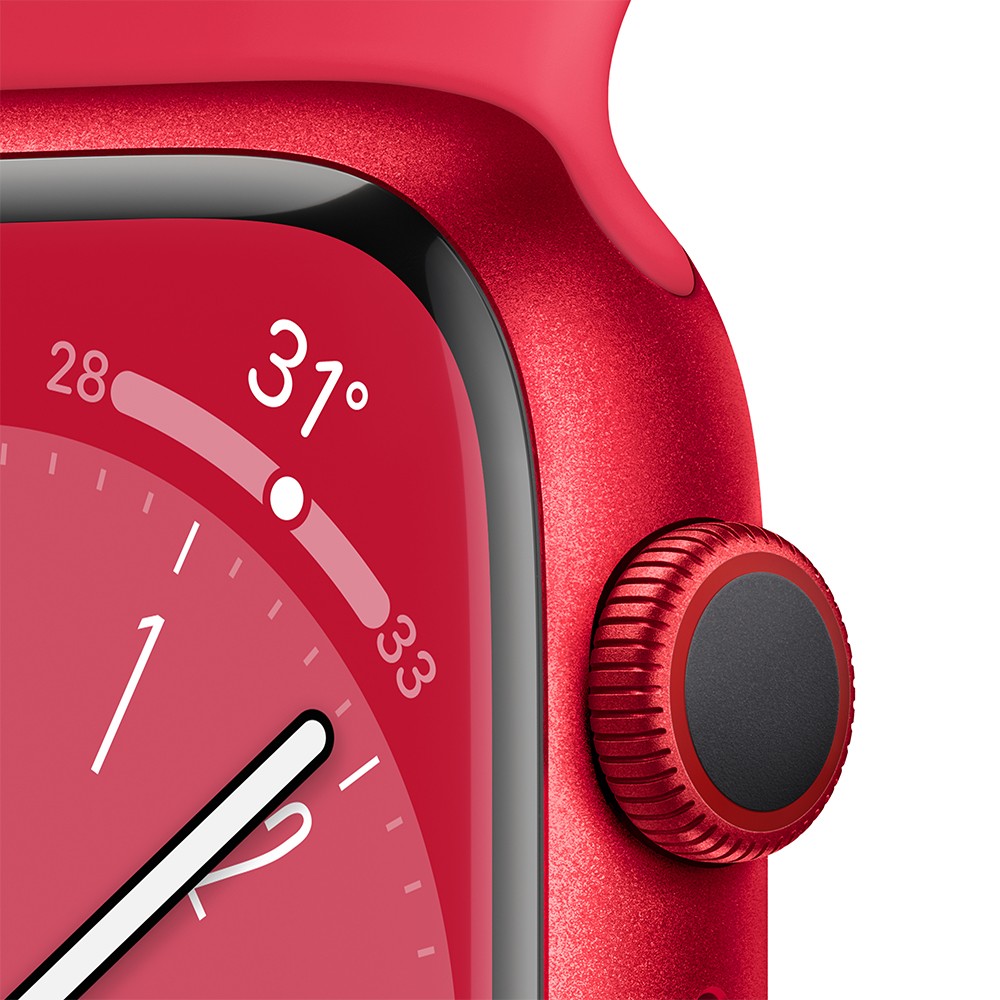 Apple Watch Series 8 GPS + Cellular 41mm (PRODUCT)RED Aluminium Case with (PRODUCT)RED Sport Band