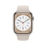 Apple Watch Series 8 GPS + Cellular 45mm Starlight Aluminium Case with Starlight Sport Band