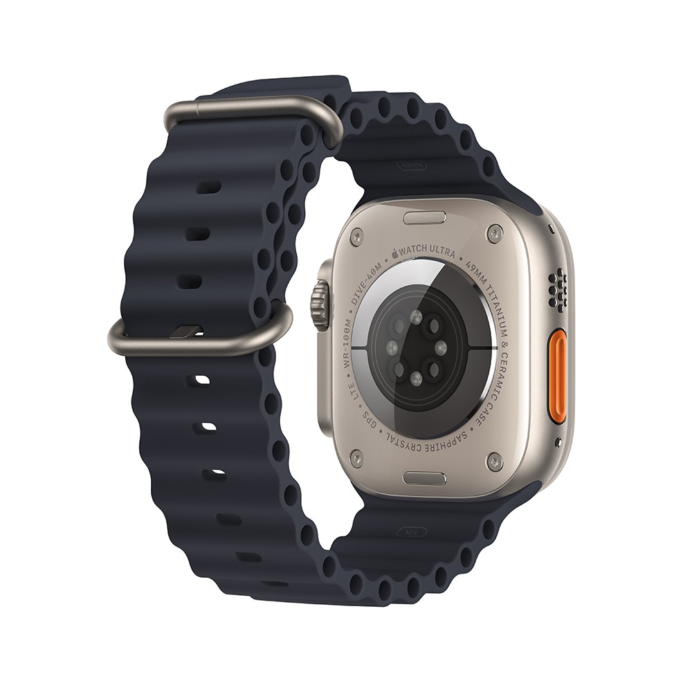 Apple Watch Ultra GPS + Cellular 49mm Titanium Case with Midnight Ocean Band