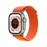 Apple Watch Ultra GPS + Cellular 49mm Titanium Case with Orange Alpine Loop - Medium
