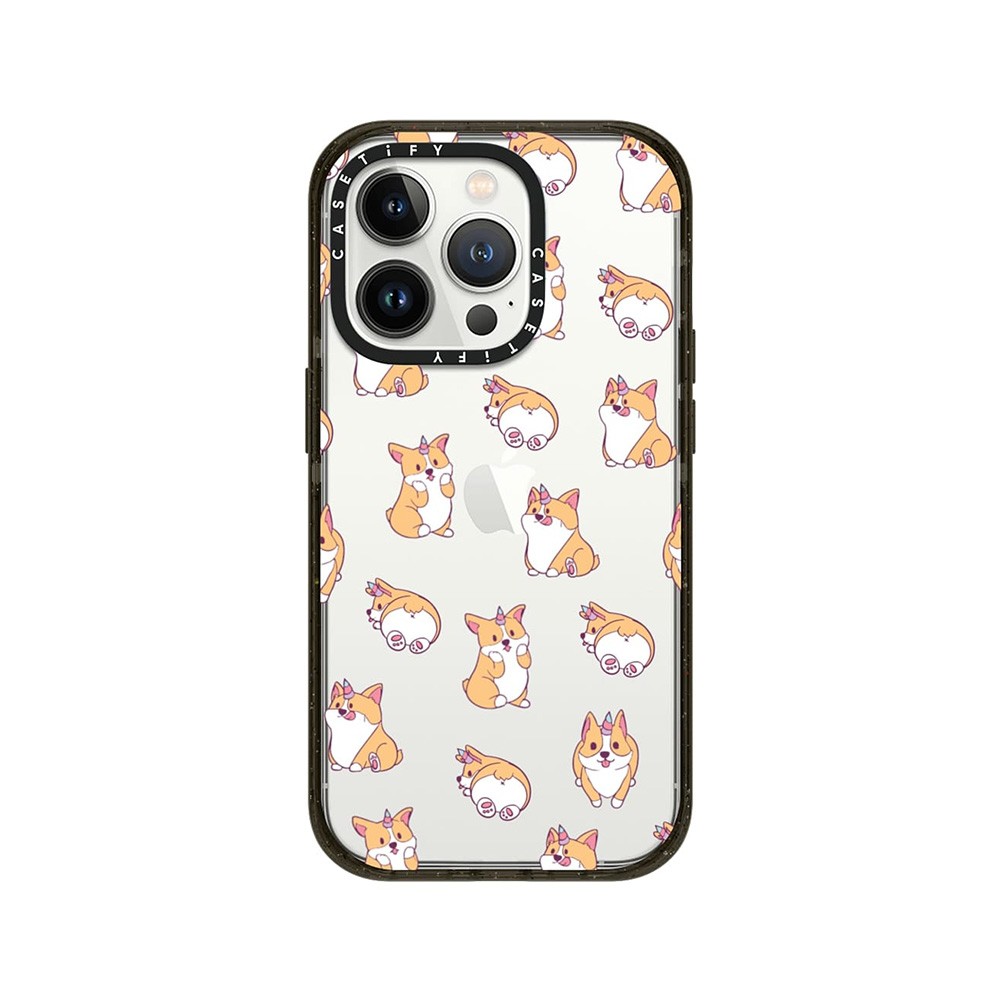 เคส CASETiFY iPhone 14 Pro Impact Crush Cute Corgi Unicorn