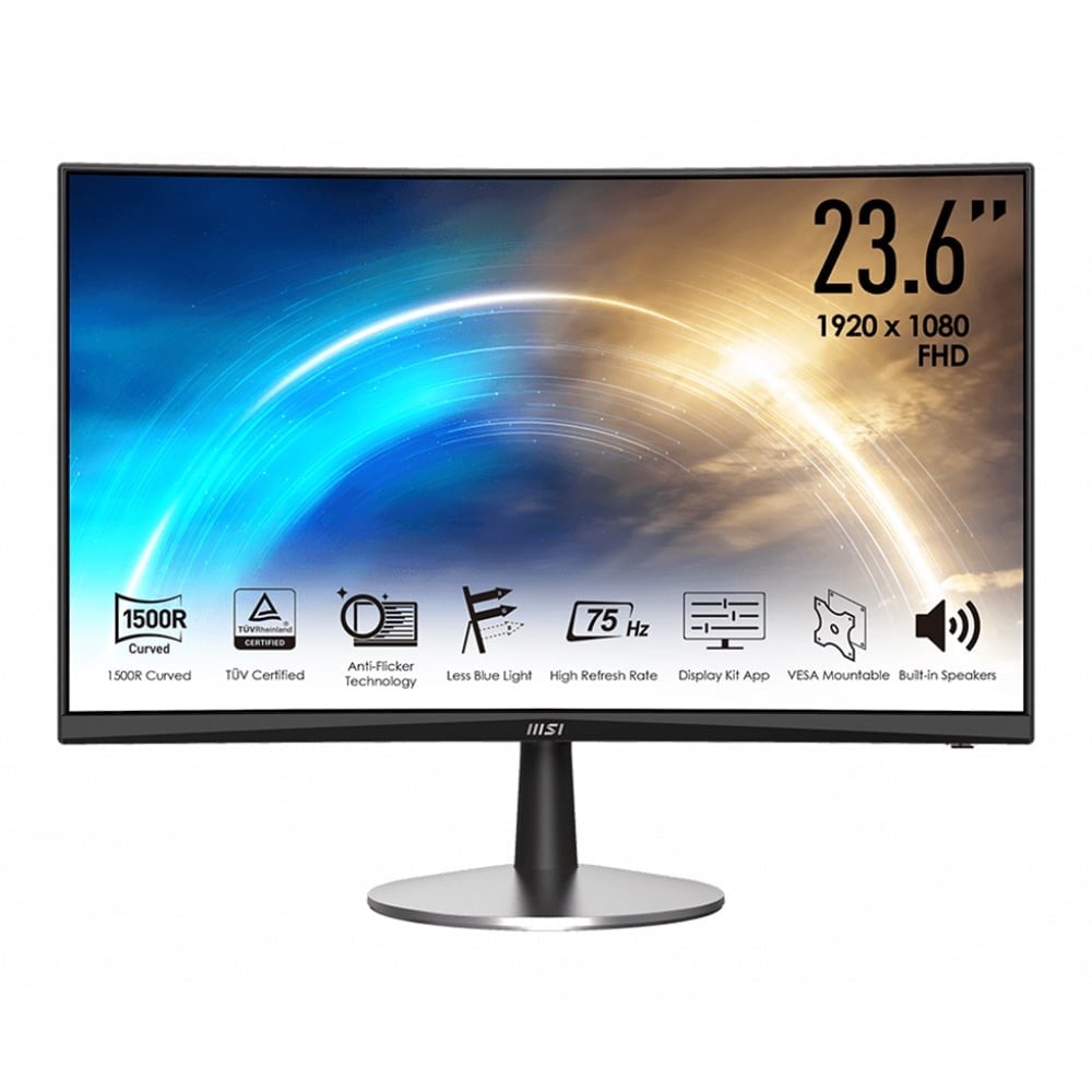 จอมอนิเตอร์ MSI MONITOR PRO MP242C (VA 75Hz Curved Speakers)