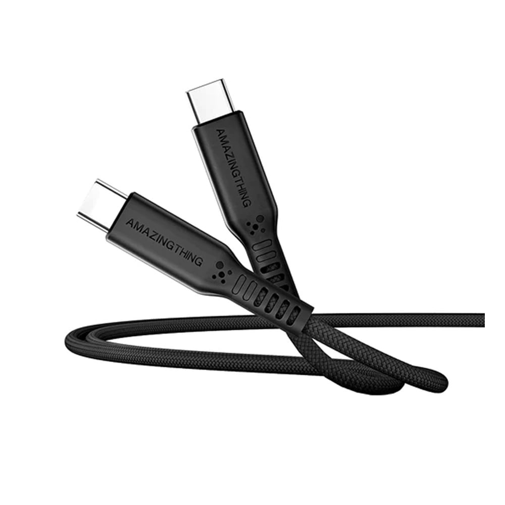 AMAZINGthing USB C To USB C Cable Antimicrobial Speed Pro 60W 2 1M amazingthing-usb-c-to-usb-c-cable-antimicrobial-speed-pro-60w-2-1m
