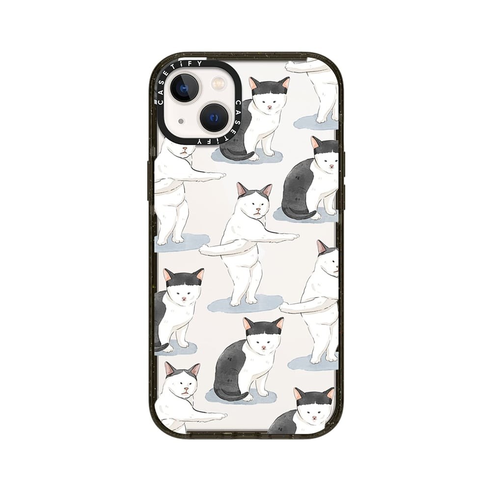เคส CASETIFY iPhone 14 Plus Impact Crush Dancing Cat by Watercatlor