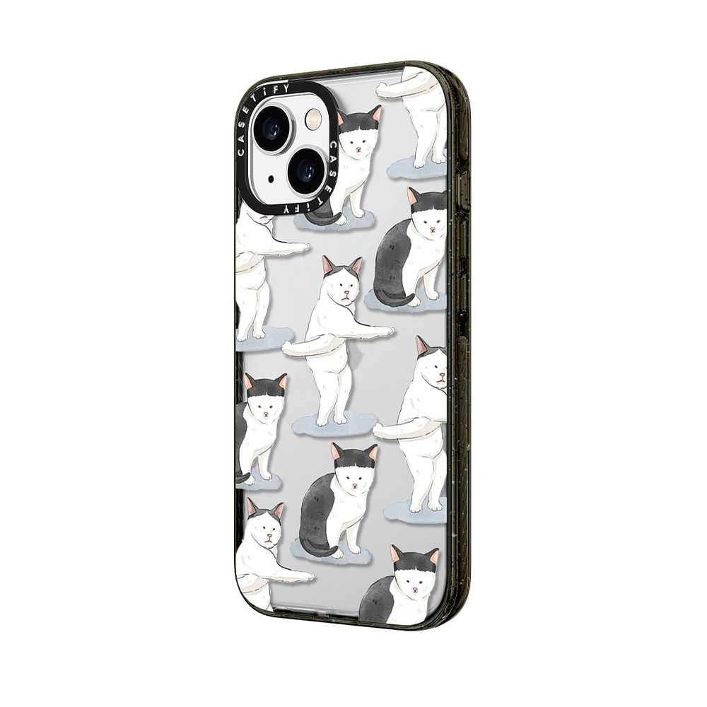 เคส CASETIFY iPhone 14 Plus Impact Crush Dancing Cat by Watercatlor
