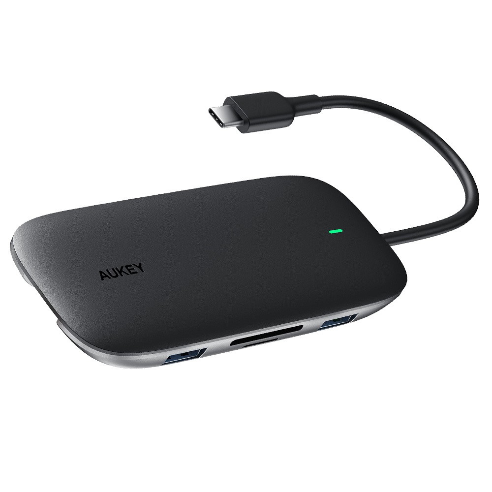AUKEY Port Hub  8-in-1 USB-C to USB-A, HDMI, SD & MicroSD and PD 100W (CB-C71) Black