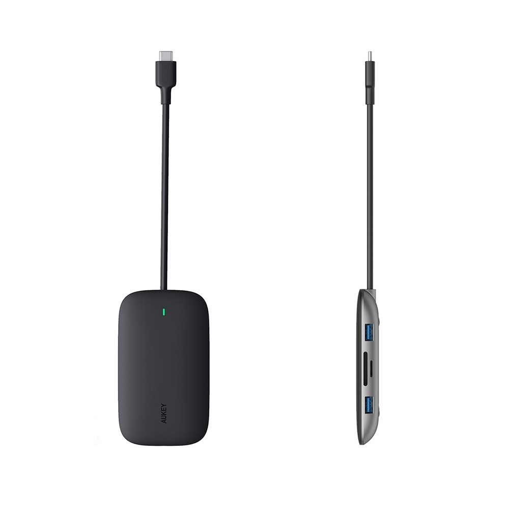 AUKEY Port Hub  8-in-1 USB-C to USB-A, HDMI, SD & MicroSD and PD 100W (CB-C71) Black