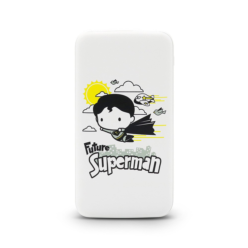 พาวเวอร์แบงค์ VOX ความจุ 10,000 mAh Quick Charge SUPERMAN WHITE