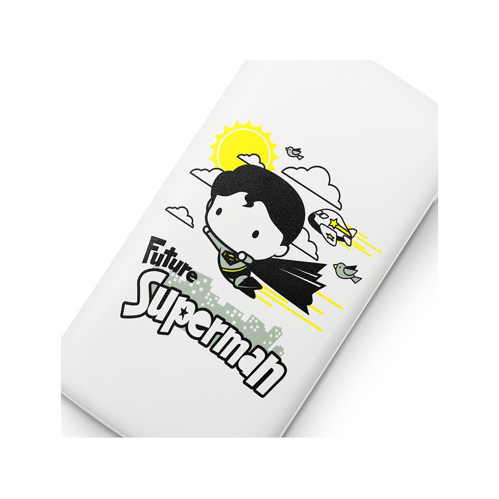 พาวเวอร์แบงค์ VOX ความจุ 10,000 mAh Quick Charge SUPERMAN WHITE