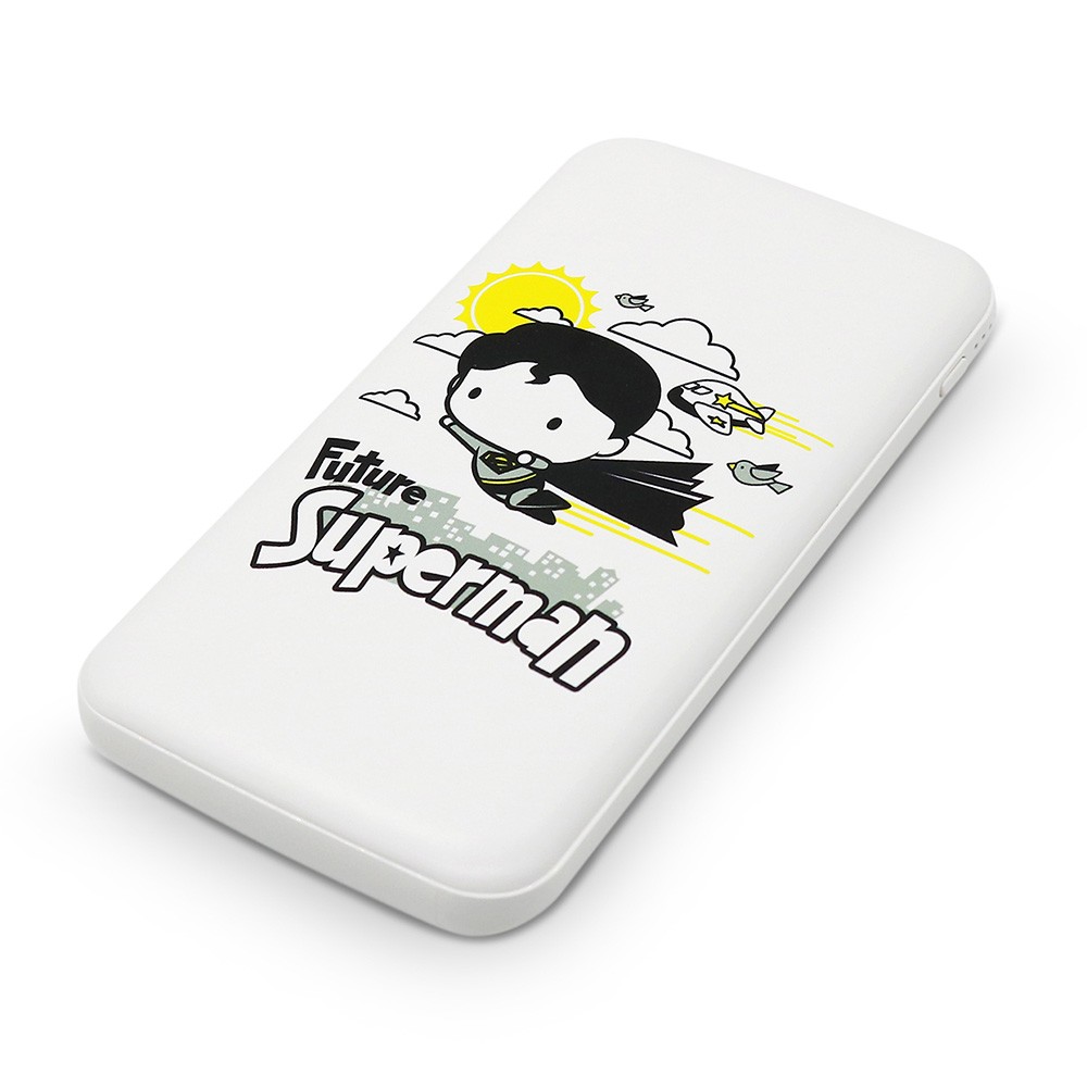 พาวเวอร์แบงค์ VOX ความจุ 10,000 mAh Quick Charge SUPERMAN WHITE