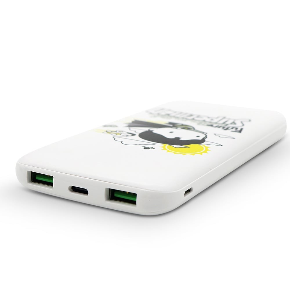 พาวเวอร์แบงค์ VOX ความจุ 10,000 mAh Quick Charge SUPERMAN WHITE
