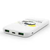 พาวเวอร์แบงค์ VOX ความจุ 10,000 mAh Quick Charge SUPERMAN WHITE