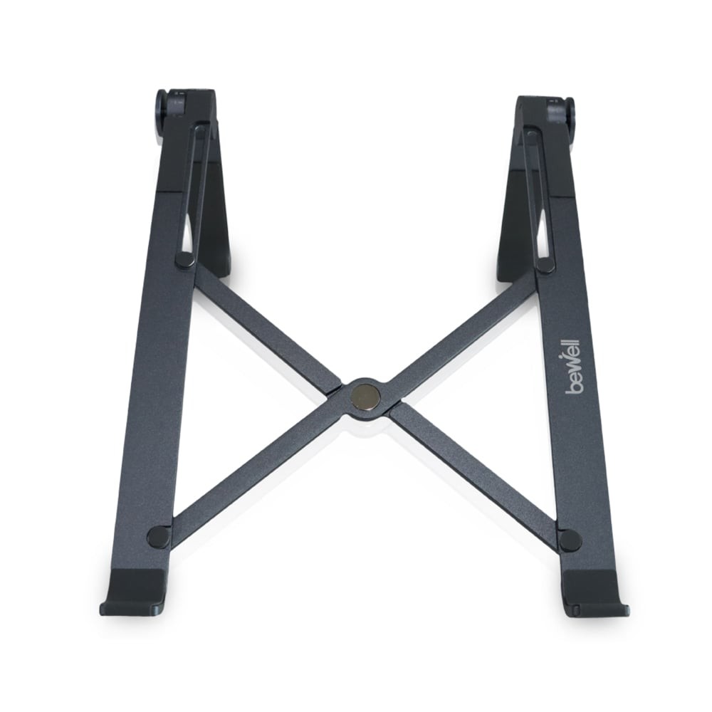 แท่นวางโน๊ตบุ๊คเพื่อสุขภาพ Bewell Ergonomic Laptop Stand (OF-011) Metallic