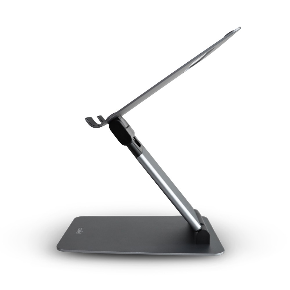 แท่นวางโน๊ตบุ๊คปรับระดับ เพื่อสุขภาพ Bewell Ergonomic Adjustable Laptop Stand (OF-012) Metallic