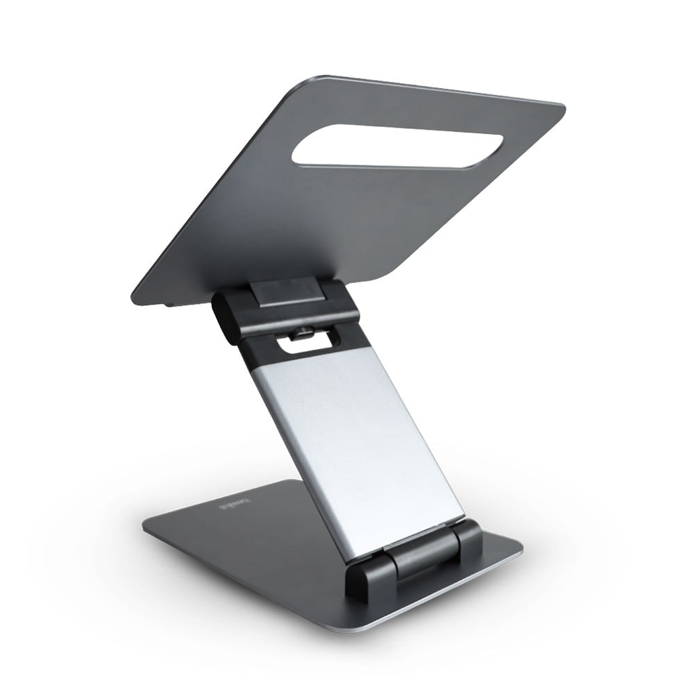 แท่นวางโน๊ตบุ๊คปรับระดับ เพื่อสุขภาพ Bewell Ergonomic Adjustable Laptop Stand (OF-012) Metallic