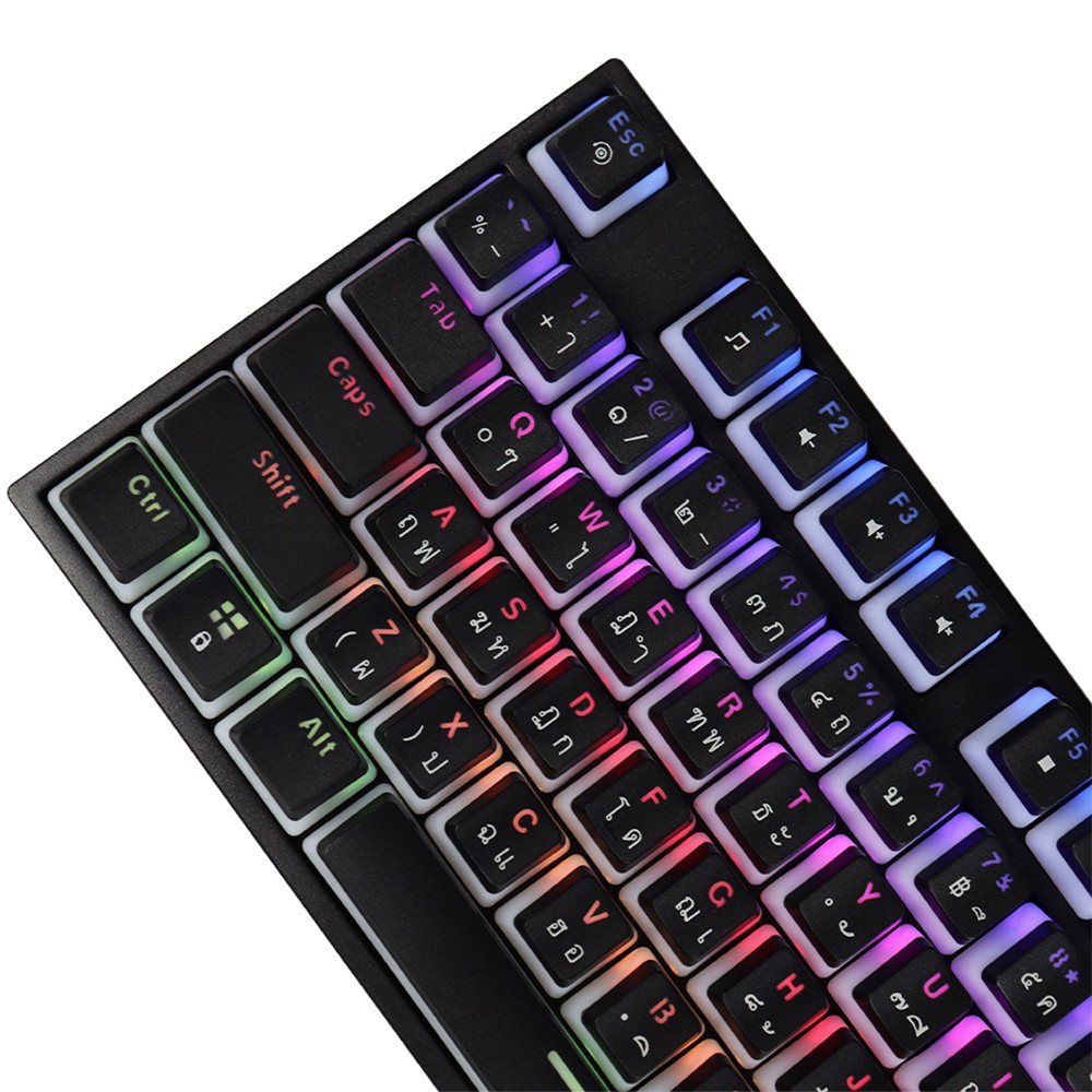 คีย์บอร์ดเกมมิ่ง Fantech Gaming Keyboard MK887 Mechanical Black (Blue Switch)