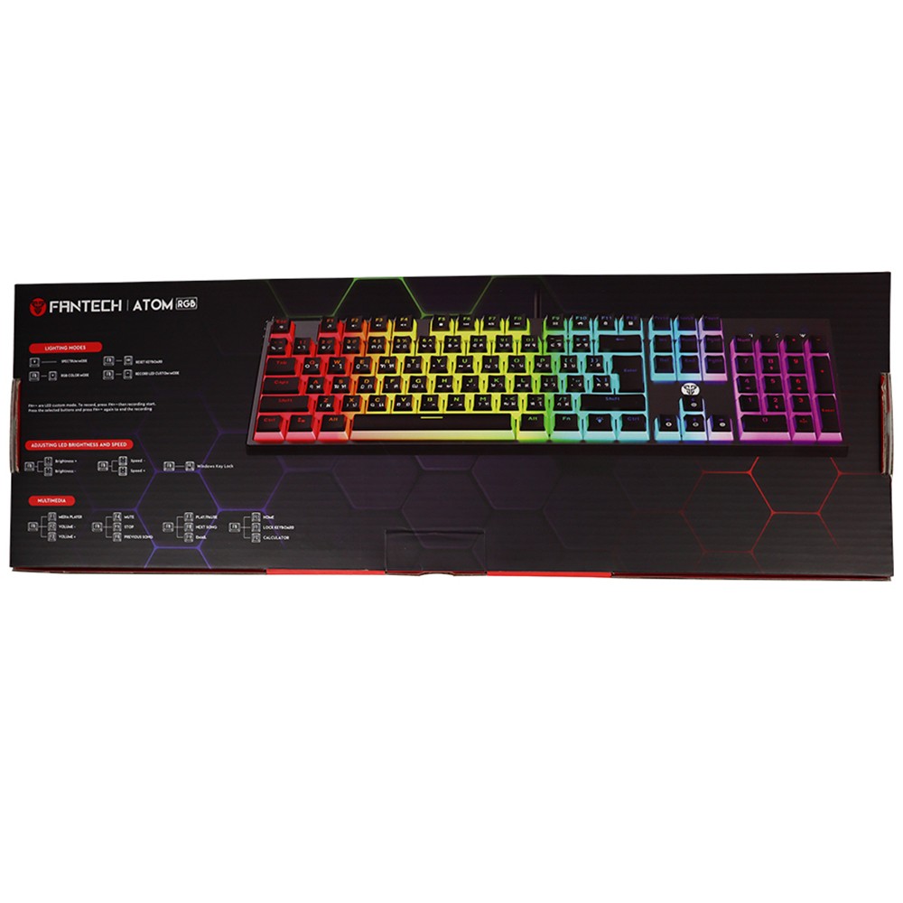 คีย์บอร์ดเกมมิ่ง Fantech Gaming Keyboard MK887 Mechanical Black (Blue Switch)