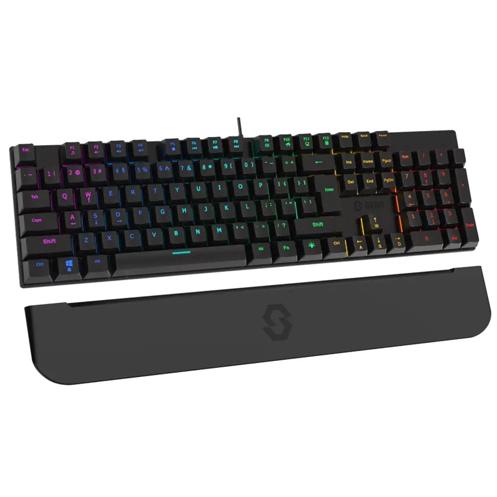 คีย์บอร์ดเกมมิ่ง SGEAR Gaming Keyboard Mechanical Drakon Wired RGB Blue Switch