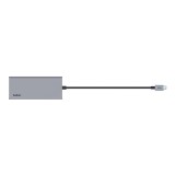 Belkin Port Hub 7-in-1 USB-C to 2x USB-A, USB-C, SD/MicroSD, HDMI and Lan (INC009btSGY) Gray