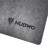 แผ่นรองเมาส์ Nubwo Gaming Mouse Pad Flat NP-052 Grey