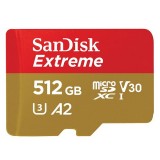 เมมโมรี่การ์ด SanDisk Extreme microSDXC 512GB V30 U3 C10 A2 190MB/s R 130MB/s Red-Gold (WSDSQXAV-512G-GN6MN)