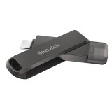 แฟลชไดร์ฟ SanDisk iXpandFlash Drive Luxe 128GB Black Lightning and Type C USB3.1 (SDIX70N-128G-GN6NE)