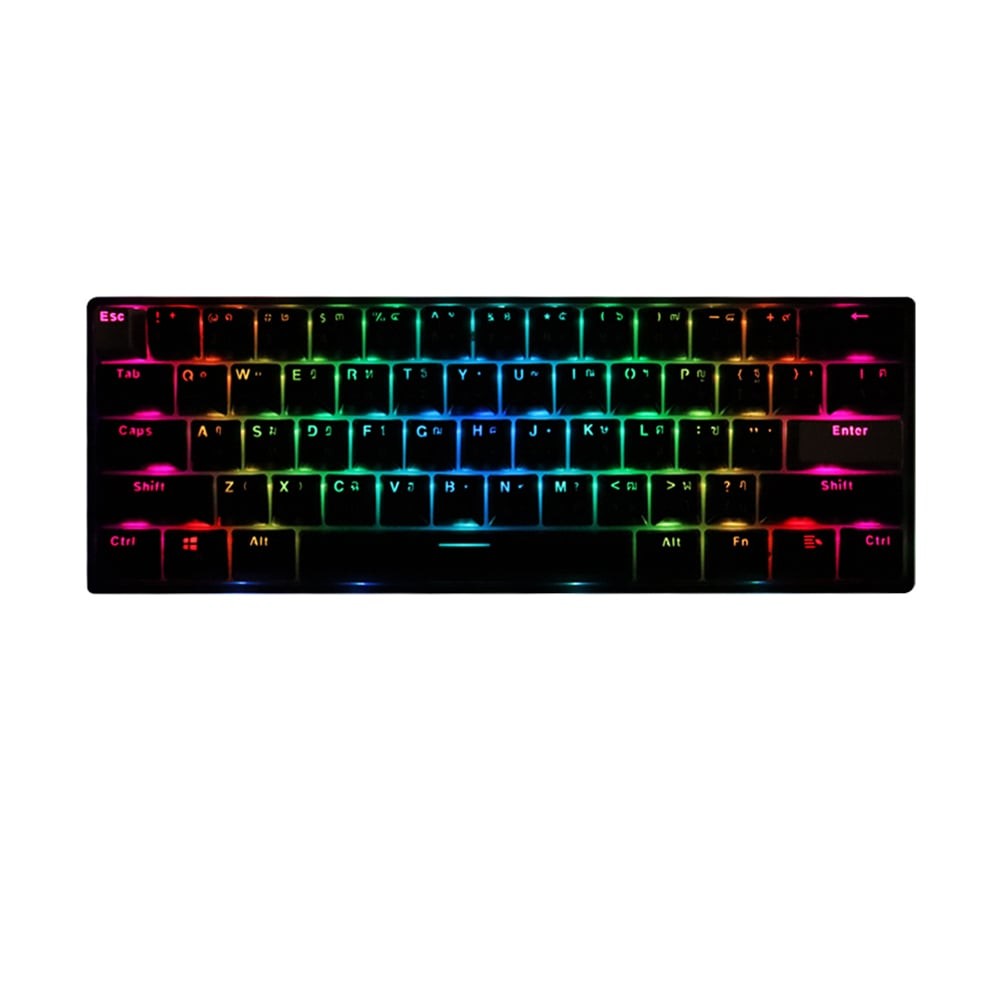 คีย์บอร์ดเกมมิ่ง Fantech Gaming Keyboard MK860 Mechanical Black (Blue Switch)