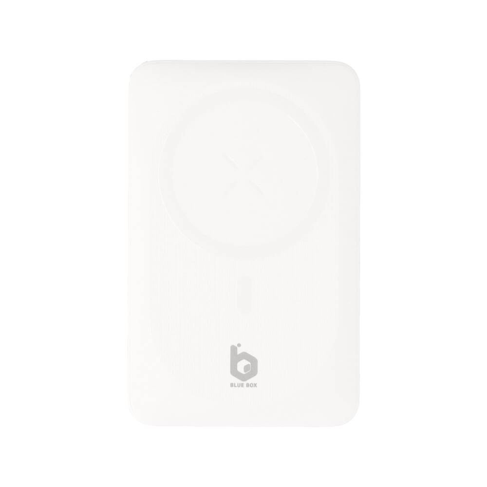 พาวเวอร์แบงค์ Blue Box ความจุ 10,000 mAh PD20W Wireless Fast Charging White