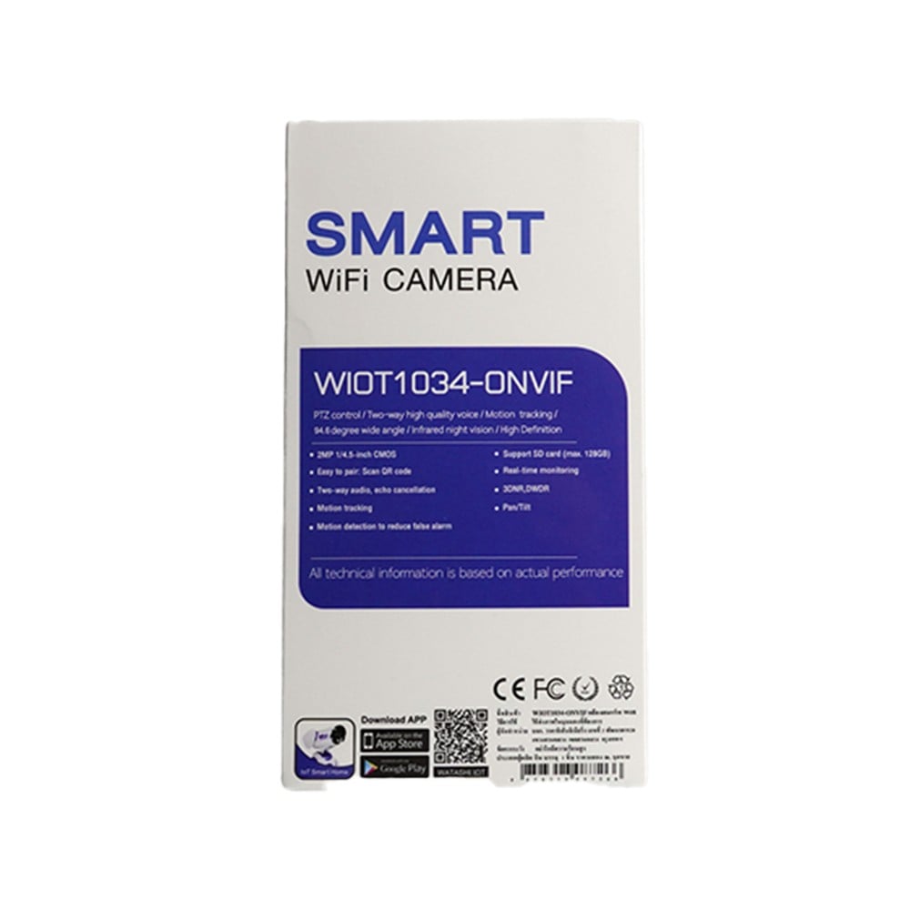 กล้องวงจรปิด WATASHI WIOT1034-ONVIF Smart WiFi Camera