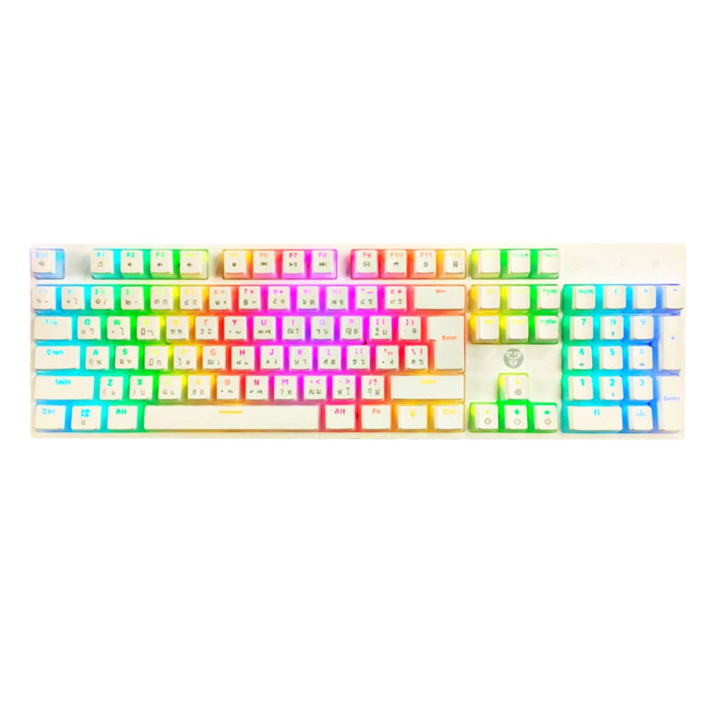 คีย์บอร์ดเกมมิ่ง Fantech Keyboard MK887 Mechanical White (Red Switch)