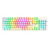 คีย์บอร์ดเกมมิ่ง Fantech Keyboard MK887 Mechanical White (Red Switch)