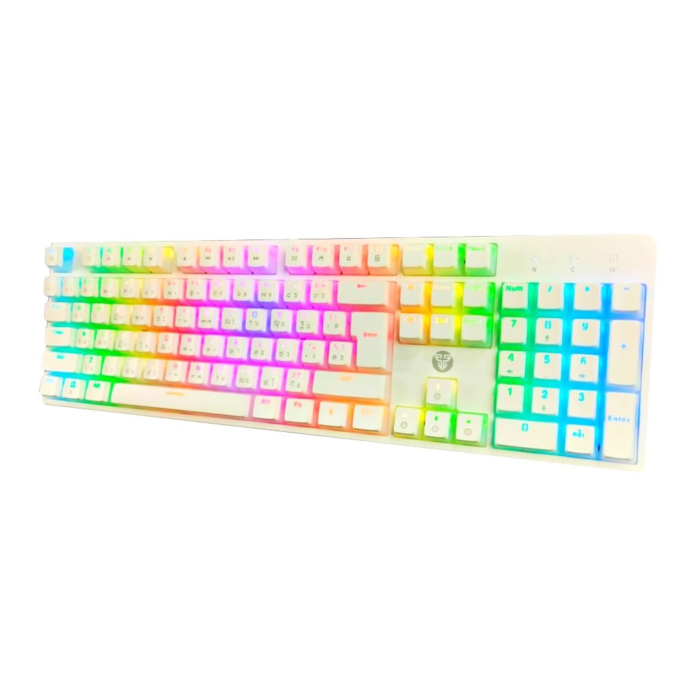 คีย์บอร์ดเกมมิ่ง Fantech Keyboard MK887 Mechanical White (Red Switch)