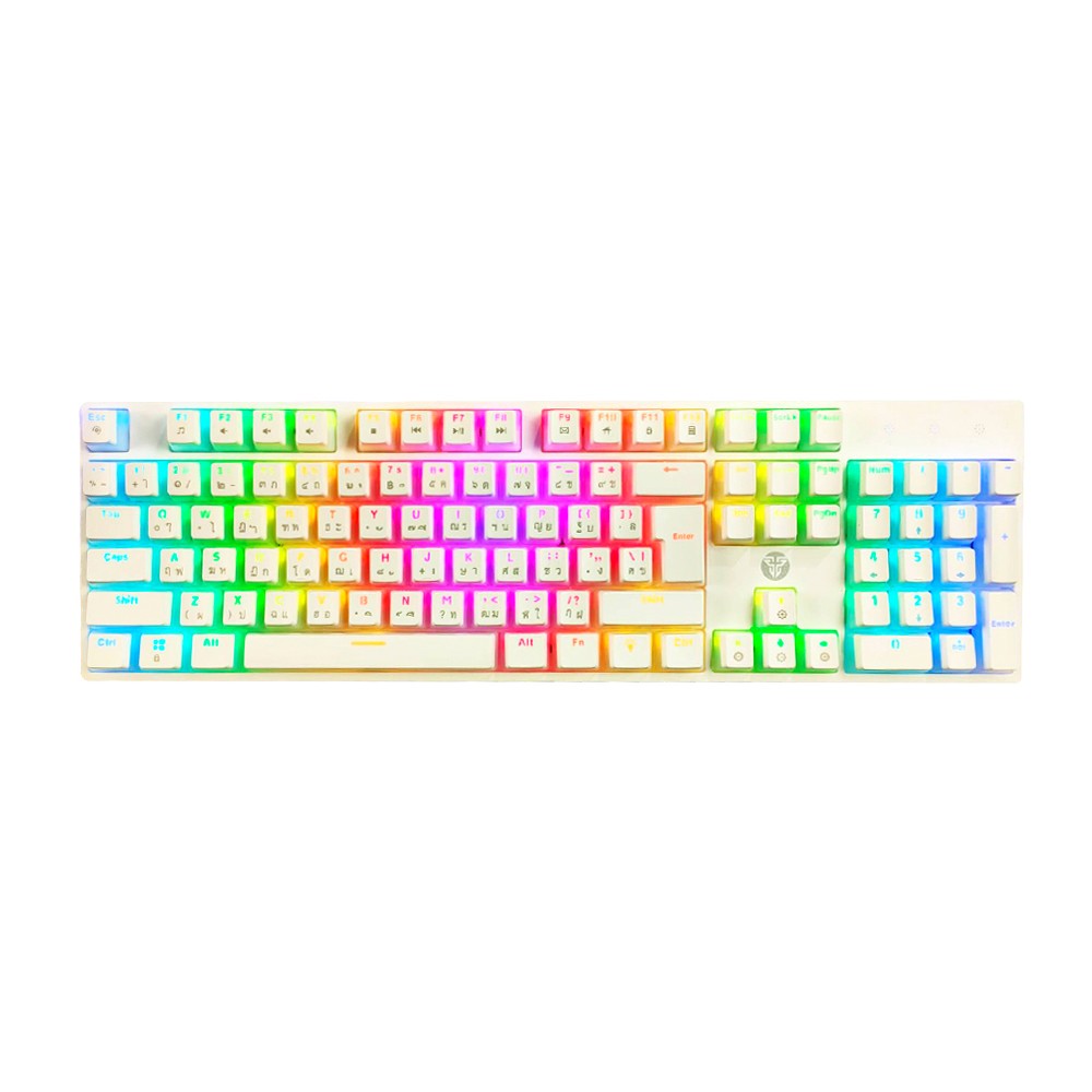 คีย์บอร์ดเกมมิ่ง Fantech Keyboard MK887 Mechanical White (Blue Switch)