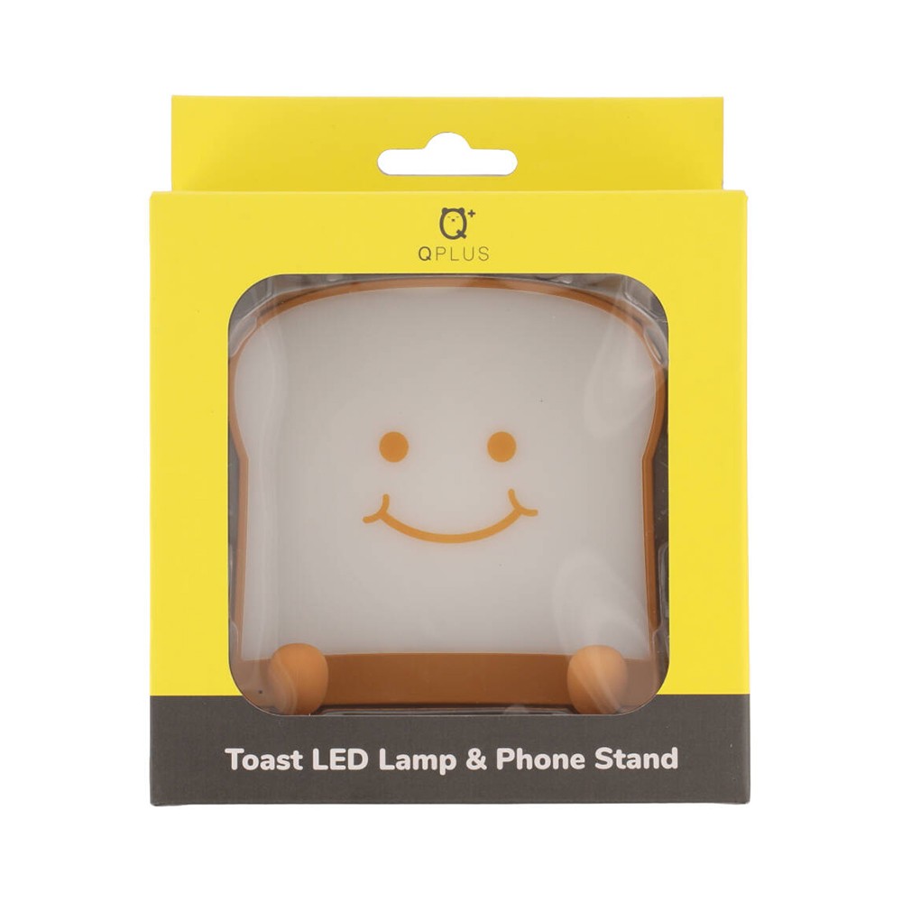 โคมไฟตั้งโต๊ะ QPLUS Toast Bread LED Night Lamp - Smile face