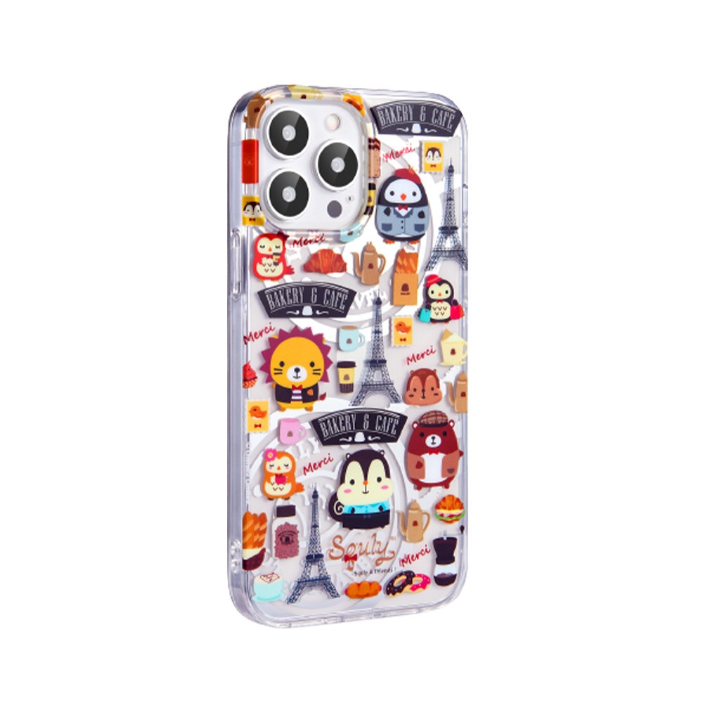 เคส Sigema iPhone 14 Pro Max Clear Paris Coffee