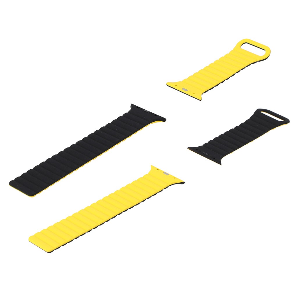 Blue Box สาย Apple Watch Magnetic Strap Series 6,SE1,SE2,10 (42/44/46mm) Black/Yellow