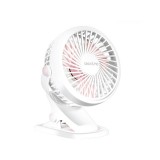 พัดลมที่หนีบ ALECTRIC USB Fan Grip Pink