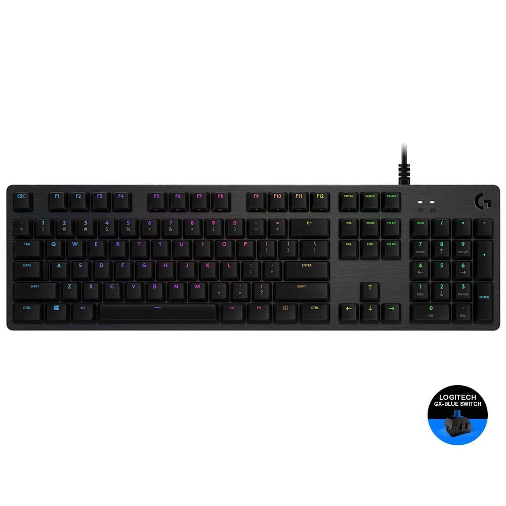 คีย์บอร์ดเกมมิ่ง Logitech Gaming Keyboard G512 RGB Mechanical Carbon Clicky