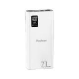 พาวเวอร์แบงค์ Yoobao ความจุ 20,000 mAh PD20W White