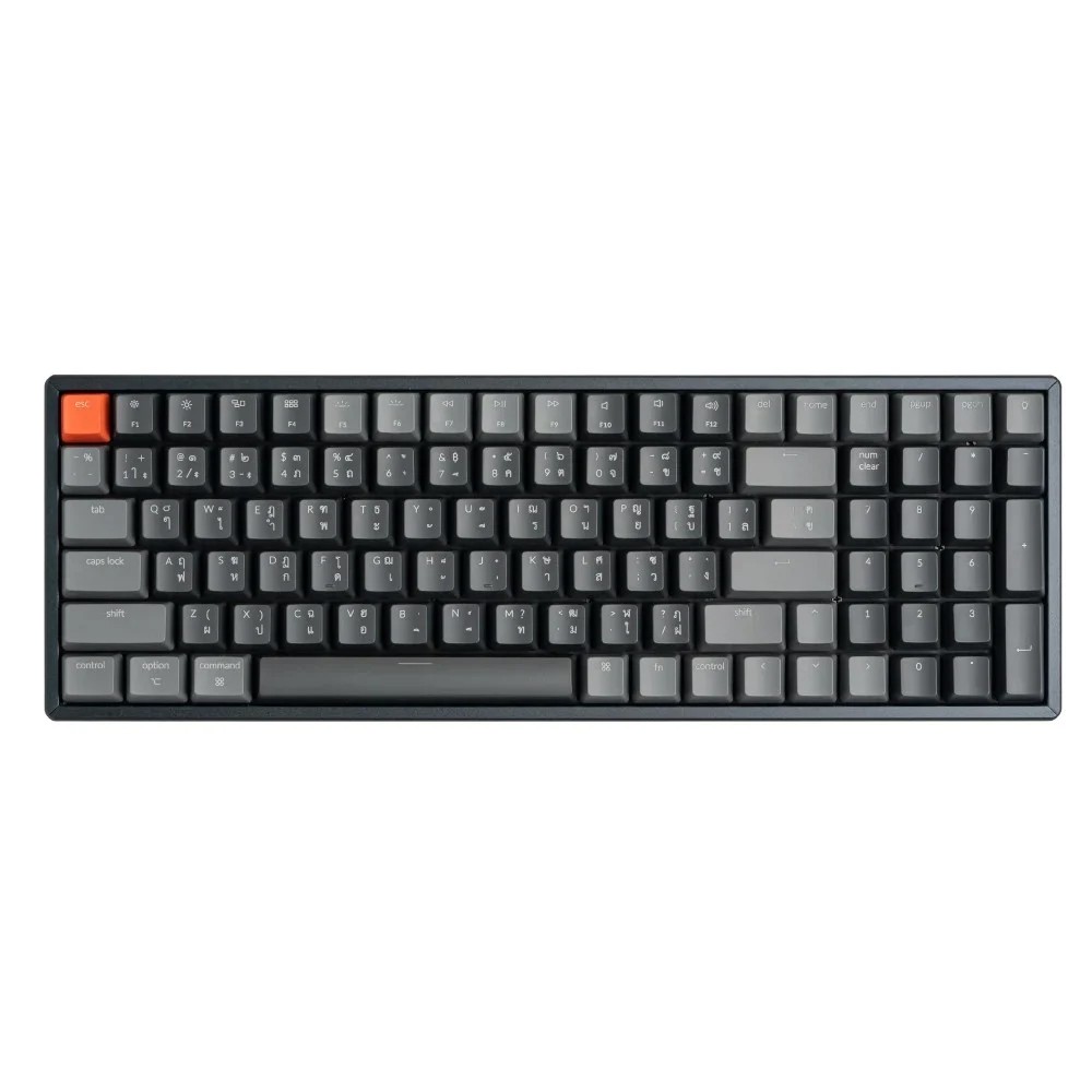 คีย์บอร์ดเกมมิ่ง Keychron Gaming Keyboard K4 V.2 Wireless Mechanical Gateron (Hot-swappable) Blue Switch