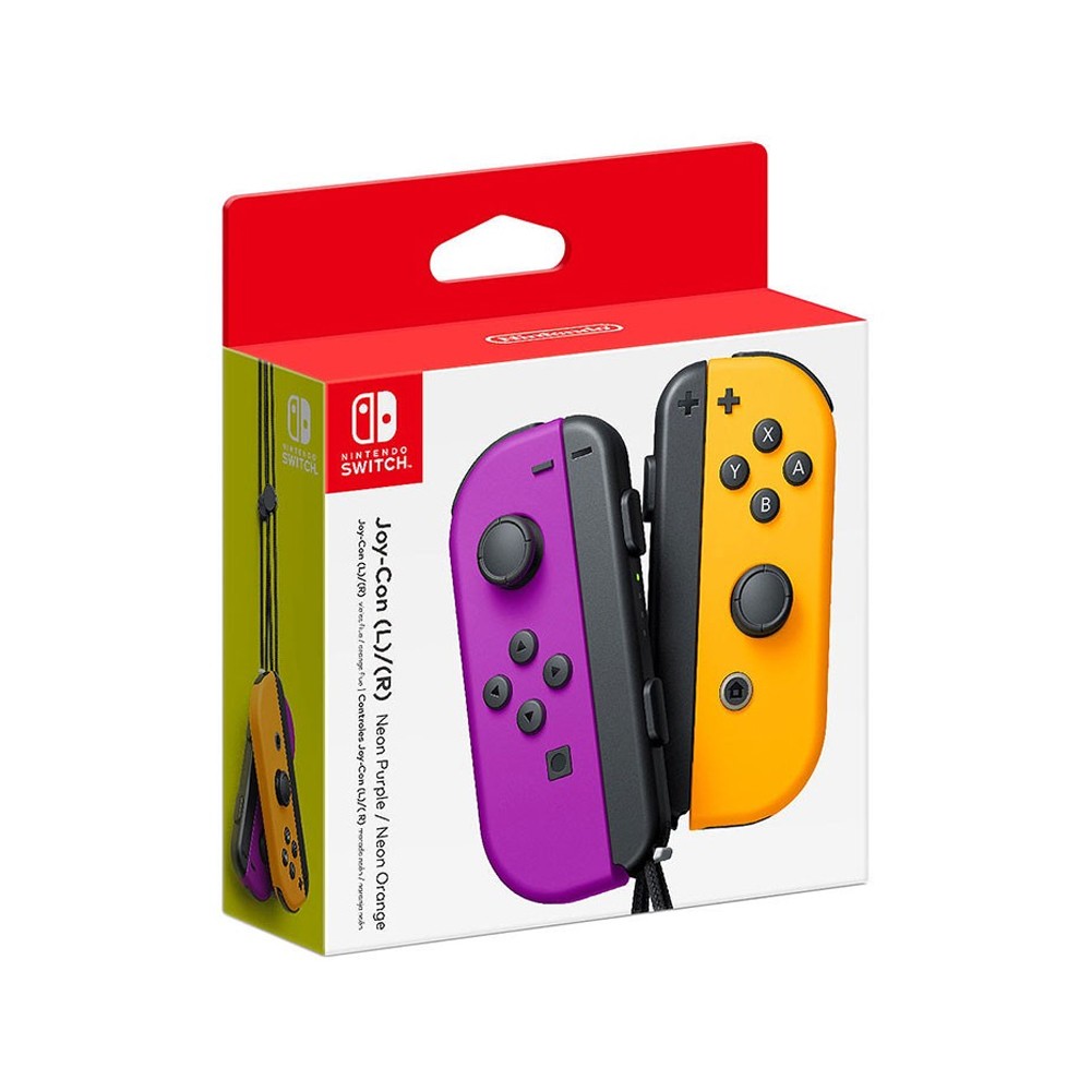 จอยคอนโทรลเลอร์ Nintendo Switch Joy-Con controllers Neon Purple/Neon Orange