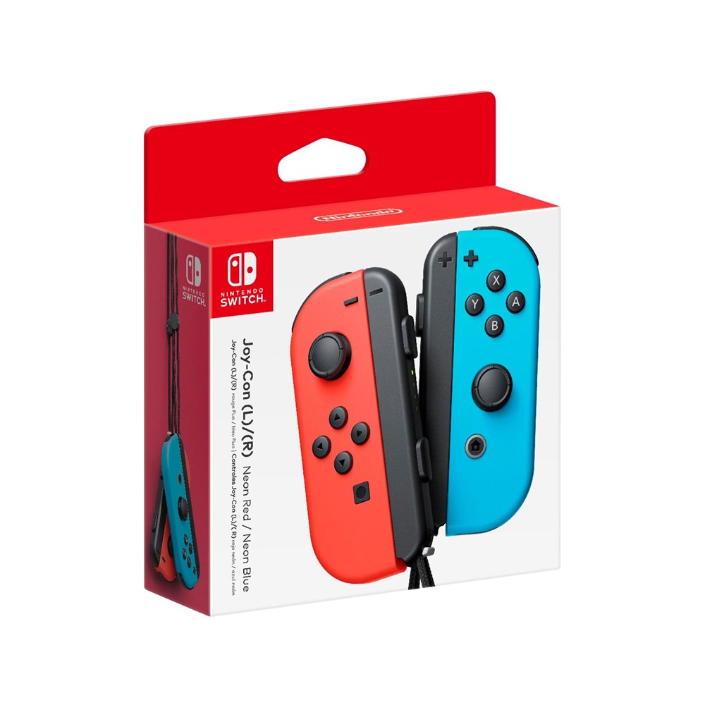 จอยคอนโทรลเลอร์ Nintendo Switch Joy-Con controllers Neon Red/Neon Blue