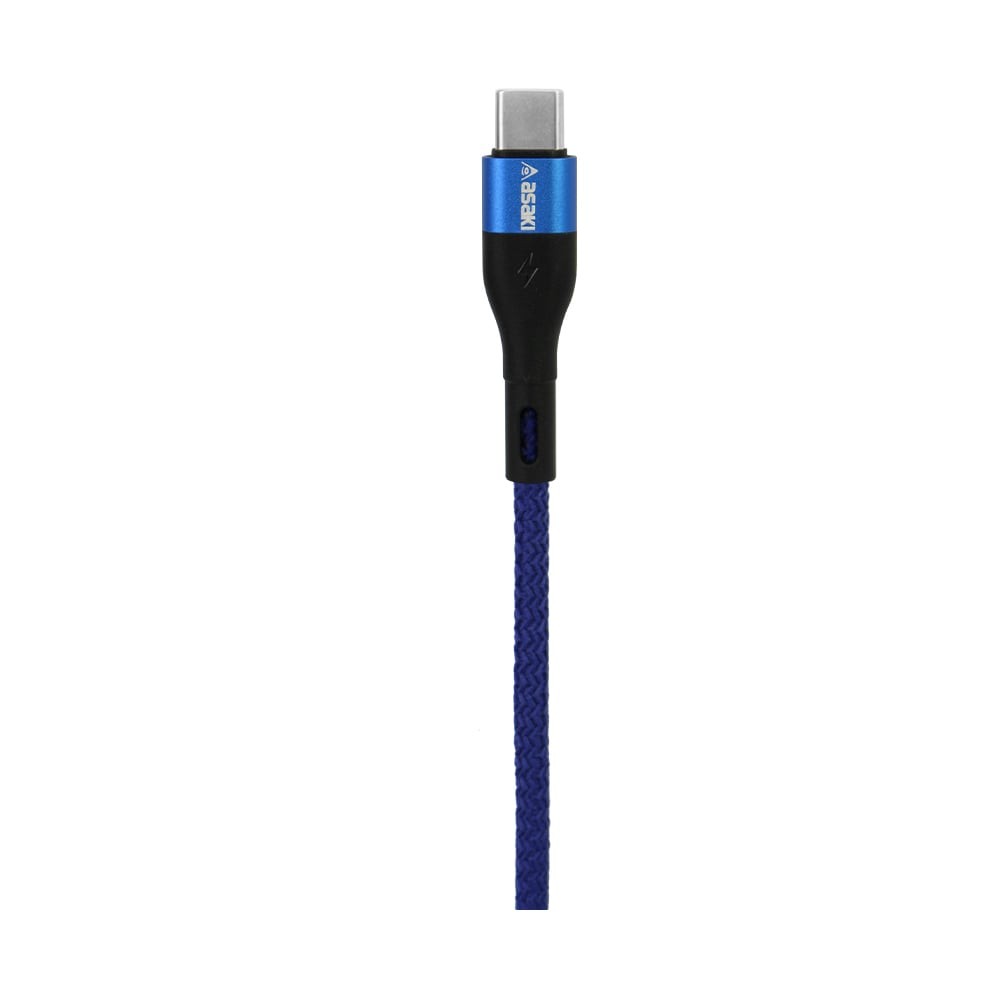 สายชาร์จ ASAKI USB-A to USB-C Cable 1 เมตร Blue (A-2303)