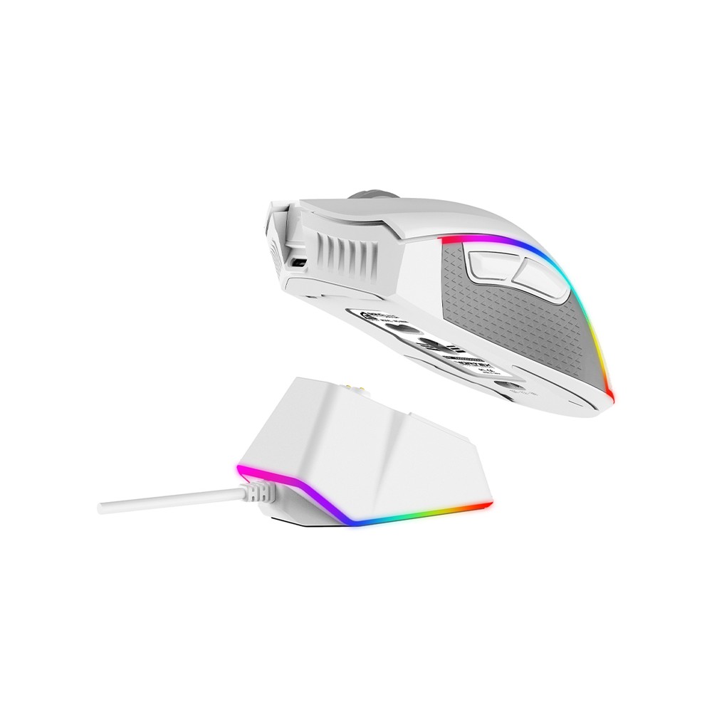 เมาส์เกมมิ่ง Signo Gaming Mouse Wireless Macro Vortex WG-900 W White