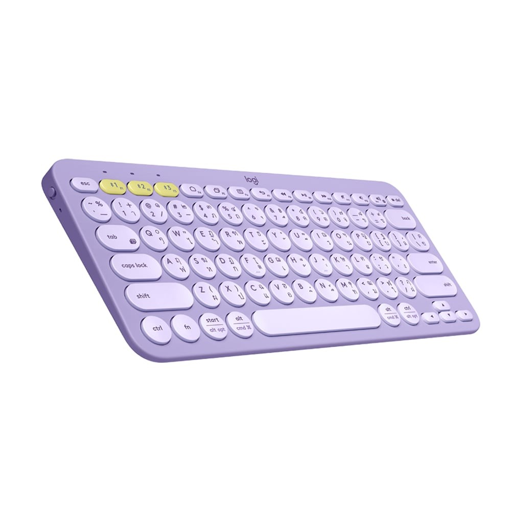 คีย์บอร์ดไร้สาย Logitech Bluetooth Keyboard Multi-Device K380 Lavender TH/EN