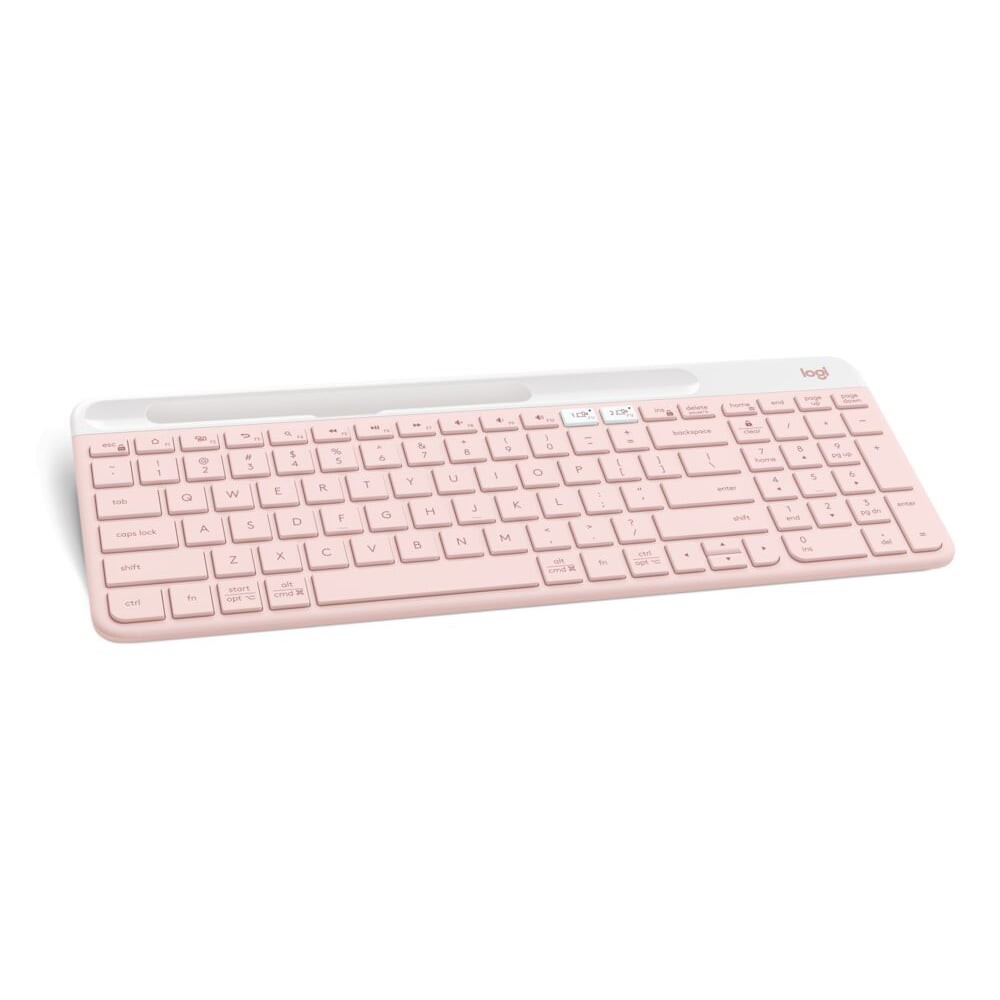 คีย์บอร์ดไร้สาย K580 Slim Multi-Device Wireless Keyboard สีโรส ...
