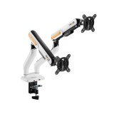 แขนจับจอมอนิเตอร์ ERGONOZ Dual Monitor Arm Twin Trazer (EGN-TRAZER-D) White/Orange